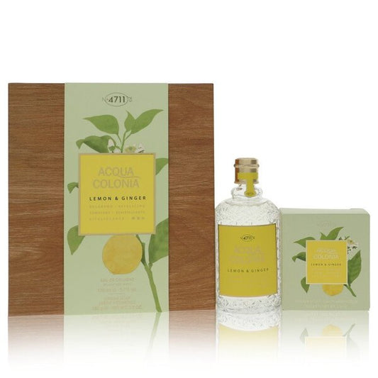 4711 Acqua Colonia Lemon & Ginger Gift Set - 5.7 Oz Eau De Cologne Splash & Spray + 3.5 Oz Aroma Soap -- For Women - Perfumeles